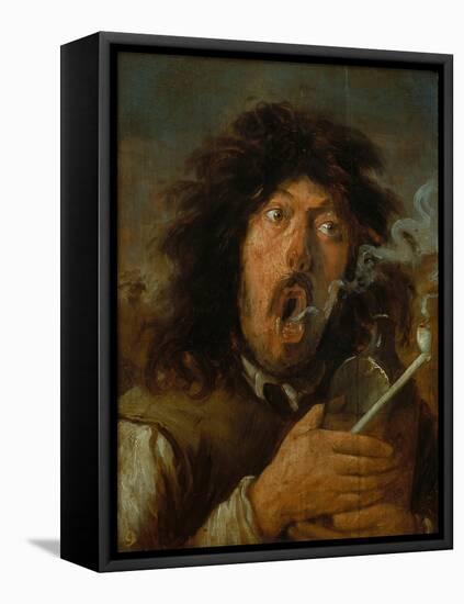 The Smoker-Joos Van Craesbeeck-Framed Stretched Canvas