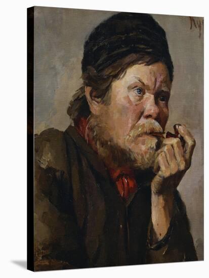 The Smoker-Vasilii Ivanovich Surikov-Stretched Canvas