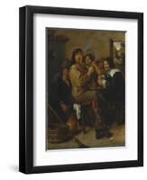 The Smokers, c.1636-Adriaen Brouwer-Framed Giclee Print