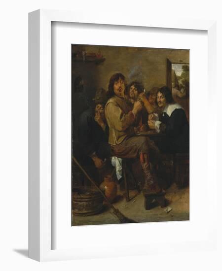 The Smokers, c.1636-Adriaen Brouwer-Framed Giclee Print