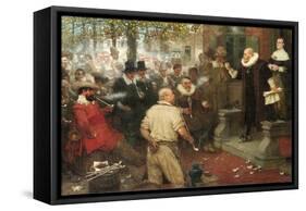 The Smokers' Rebellion (The Edict of William the Testy)-George Henry Boughton-Framed Stretched Canvas