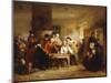 The Smoking House at Chelsea Hospital: Pensioners Describing the Battle of Corunna, 1834-George Jones-Mounted Giclee Print