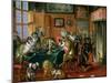 The Smoking Room with Monkeys-Abraham Teniers-Mounted Giclee Print