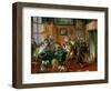 The Smoking Room with Monkeys-Abraham Teniers-Framed Giclee Print