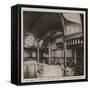 The Smoking Saloon of the New Castle Liner Kinfauns Castle-null-Framed Stretched Canvas