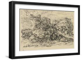 The Smugglers, 1858-Rodolphe Bresdin-Framed Giclee Print