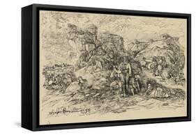 The Smugglers, 1858-Rodolphe Bresdin-Framed Stretched Canvas