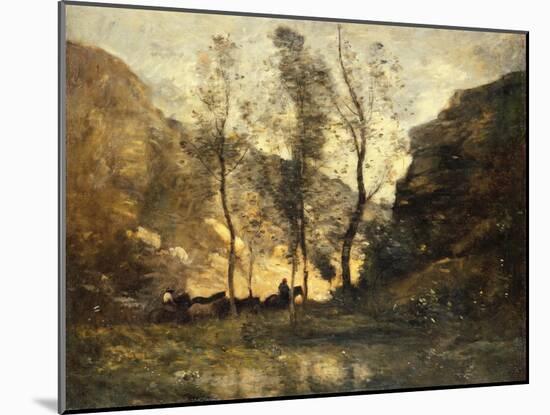The Smugglers, C.1871-72-Jean-Baptiste-Camille Corot-Mounted Giclee Print