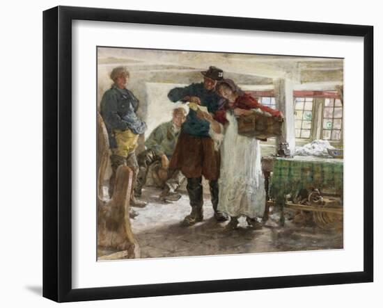 The Smugglers' News-Edgar Bundy-Framed Giclee Print