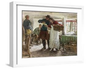 The Smugglers' News-Edgar Bundy-Framed Giclee Print