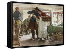 The Smugglers' News-Edgar Bundy-Framed Stretched Canvas