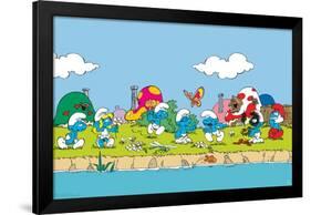 The Smurfs - Group-Trends International-Framed Poster