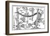 The Snake and the Frog, 1898-Kawanabe Kyosai-Framed Giclee Print