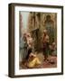 The Snake Charmer, (Oil on Canvas)-Fabio Fabbi-Framed Giclee Print