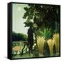 The Snake Charmer-Henri Rousseau-Framed Stretched Canvas