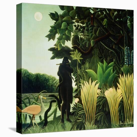 The Snake Charmer-Henri Rousseau-Stretched Canvas