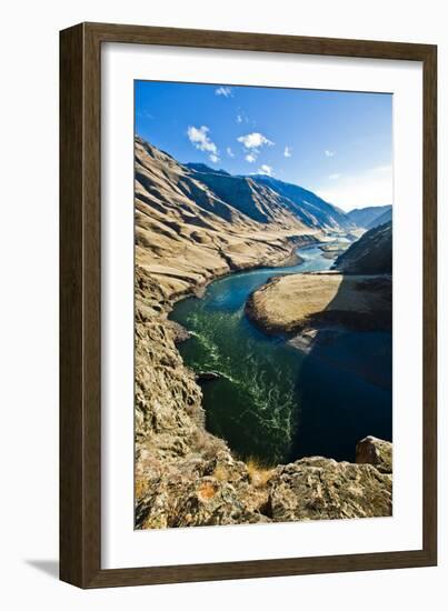The Snake River, as Seen from Suicide Point at Hells Canyon in Idaho-Ben Herndon-Framed Photographic Print
