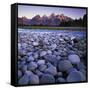 The Snake River, Teton National Park, Teton Range, Wyoming, USA-Charles Gurche-Framed Stretched Canvas