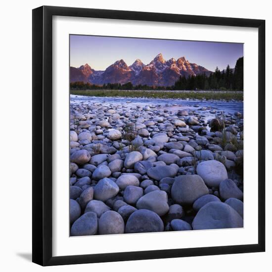 The Snake River, Teton National Park, Teton Range, Wyoming, USA-Charles Gurche-Framed Photographic Print