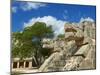 The Snake's Head in Ancient Mayan Ruins, Chichen Itza, UNESCO World Heritage Site, Yucatan, Mexico-null-Mounted Photographic Print