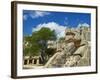 The Snake's Head in Ancient Mayan Ruins, Chichen Itza, UNESCO World Heritage Site, Yucatan, Mexico-null-Framed Photographic Print