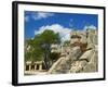 The Snake's Head in Ancient Mayan Ruins, Chichen Itza, UNESCO World Heritage Site, Yucatan, Mexico-null-Framed Photographic Print