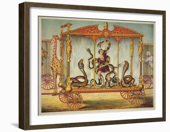 The Snake Wagon-Vintage Reproduction-Framed Art Print