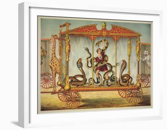 The Snake Wagon-Vintage Reproduction-Framed Art Print