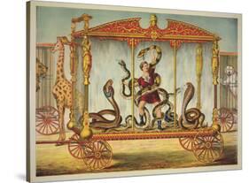 The Snake Wagon-Vintage Reproduction-Stretched Canvas