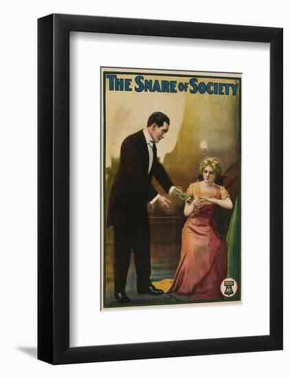 The Snare Of Society - 1911-null-Framed Giclee Print