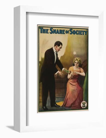 The Snare Of Society - 1911-null-Framed Giclee Print