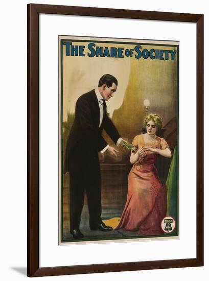 The Snare Of Society - 1911-null-Framed Giclee Print