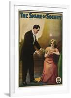 The Snare Of Society - 1911-null-Framed Giclee Print