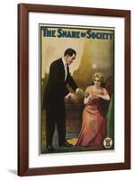 The Snare Of Society - 1911-null-Framed Giclee Print