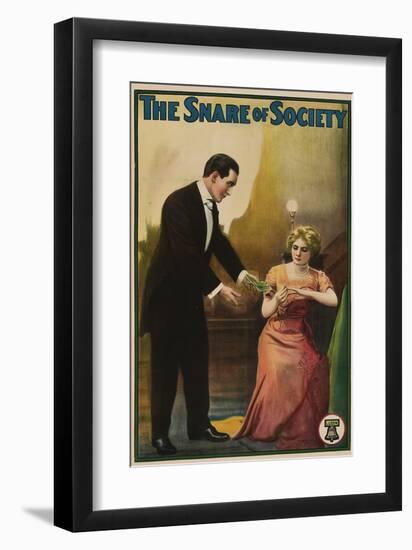 The Snare Of Society - 1911-null-Framed Giclee Print