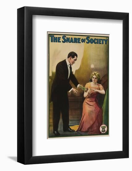 The Snare Of Society - 1911-null-Framed Giclee Print