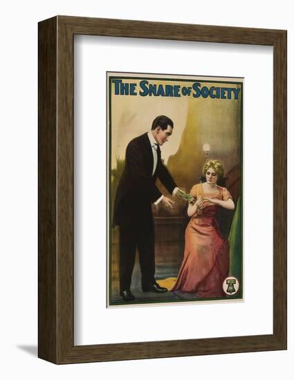 The Snare Of Society - 1911-null-Framed Giclee Print