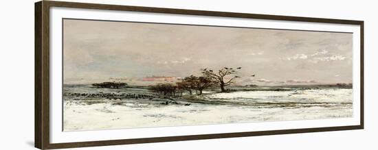 The Snow, 1873-Charles-Francois Daubigny-Framed Premium Giclee Print