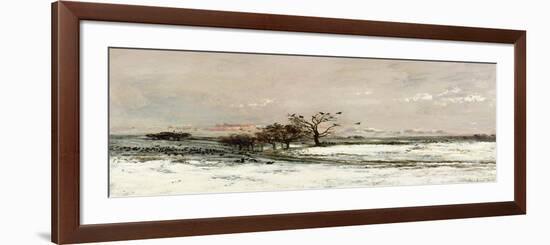 The Snow, 1873-Charles-Francois Daubigny-Framed Premium Giclee Print