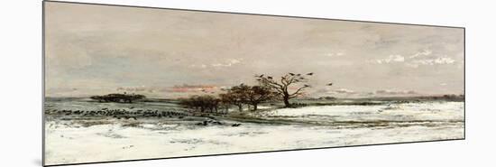 The Snow, 1873-Charles-Francois Daubigny-Mounted Premium Giclee Print