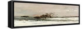 The Snow, 1873-Charles-Francois Daubigny-Framed Stretched Canvas