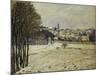 The Snow at Marly-Le-Roi, 1875-Alfred Sisley-Mounted Giclee Print