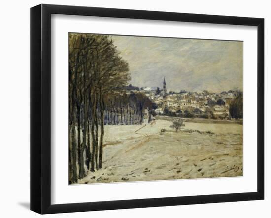 The Snow at Marly-Le-Roi, 1875-Alfred Sisley-Framed Giclee Print