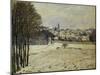 The Snow at Marly-Le-Roi, 1875-Alfred Sisley-Mounted Giclee Print