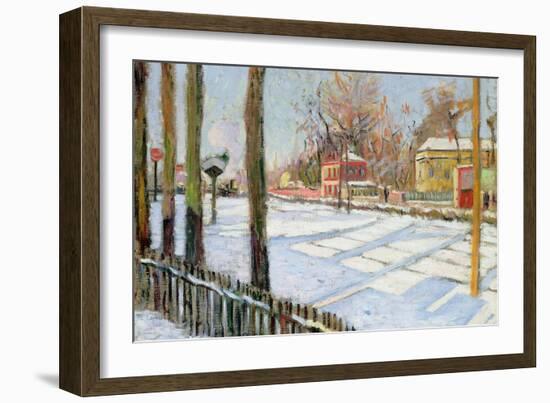 The Snow, Bois, 1886-Paul Signac-Framed Giclee Print