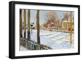 The Snow, Bois, 1886-Paul Signac-Framed Giclee Print