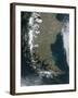The Snow-Capped Andes Dominate the Left Side of This Image of Southern Chile and Argentina-Stocktrek Images-Framed Photographic Print