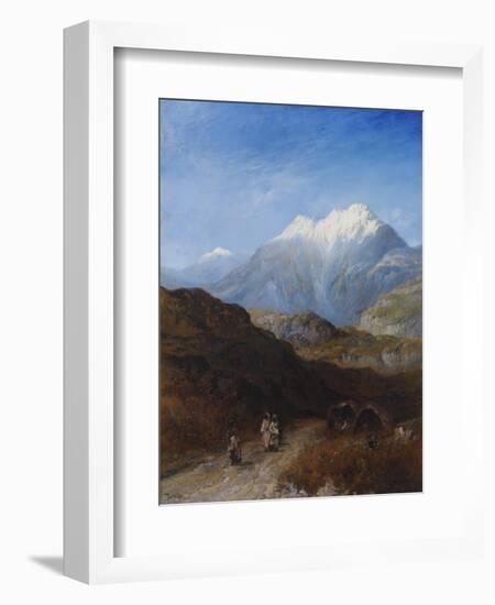 The Snow Capped Atlas Mountains of the Grand Kabylie, Algeria-Paul H. Ellis-Framed Giclee Print