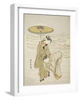 The Snow-Clogged Geta, C.1767-68-Suzuki Harunobu-Framed Giclee Print