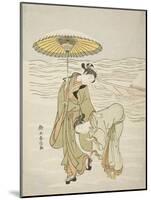 The Snow-Clogged Geta, C.1767-68-Suzuki Harunobu-Mounted Giclee Print